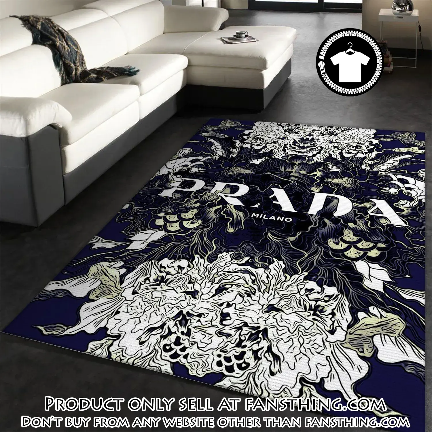 Prada area rug living room rug floor decor home decor fst5645922